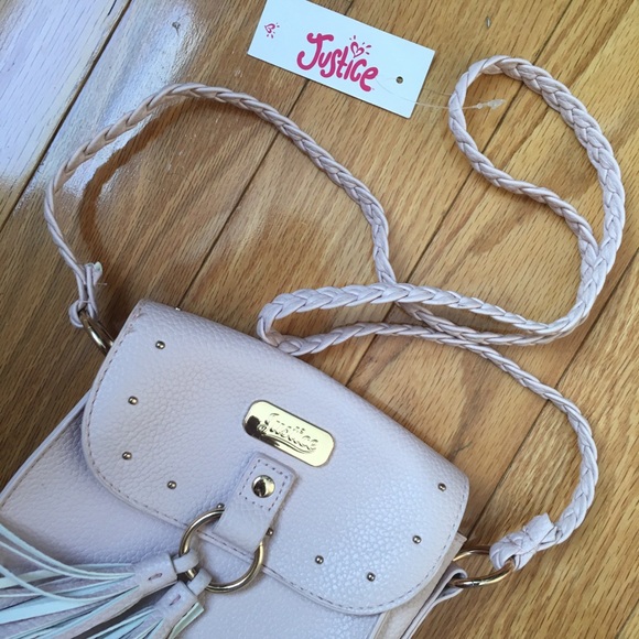 NWT Justice Blush Pink with gold Purse/Crossbody - Picture 1 of 5